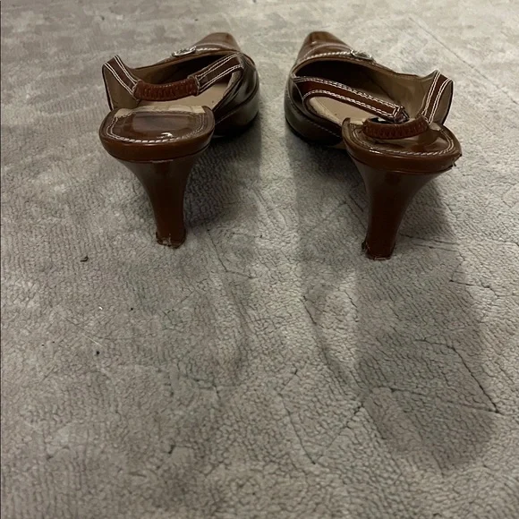 Brown Slingback Heels - Picture 3 of 6